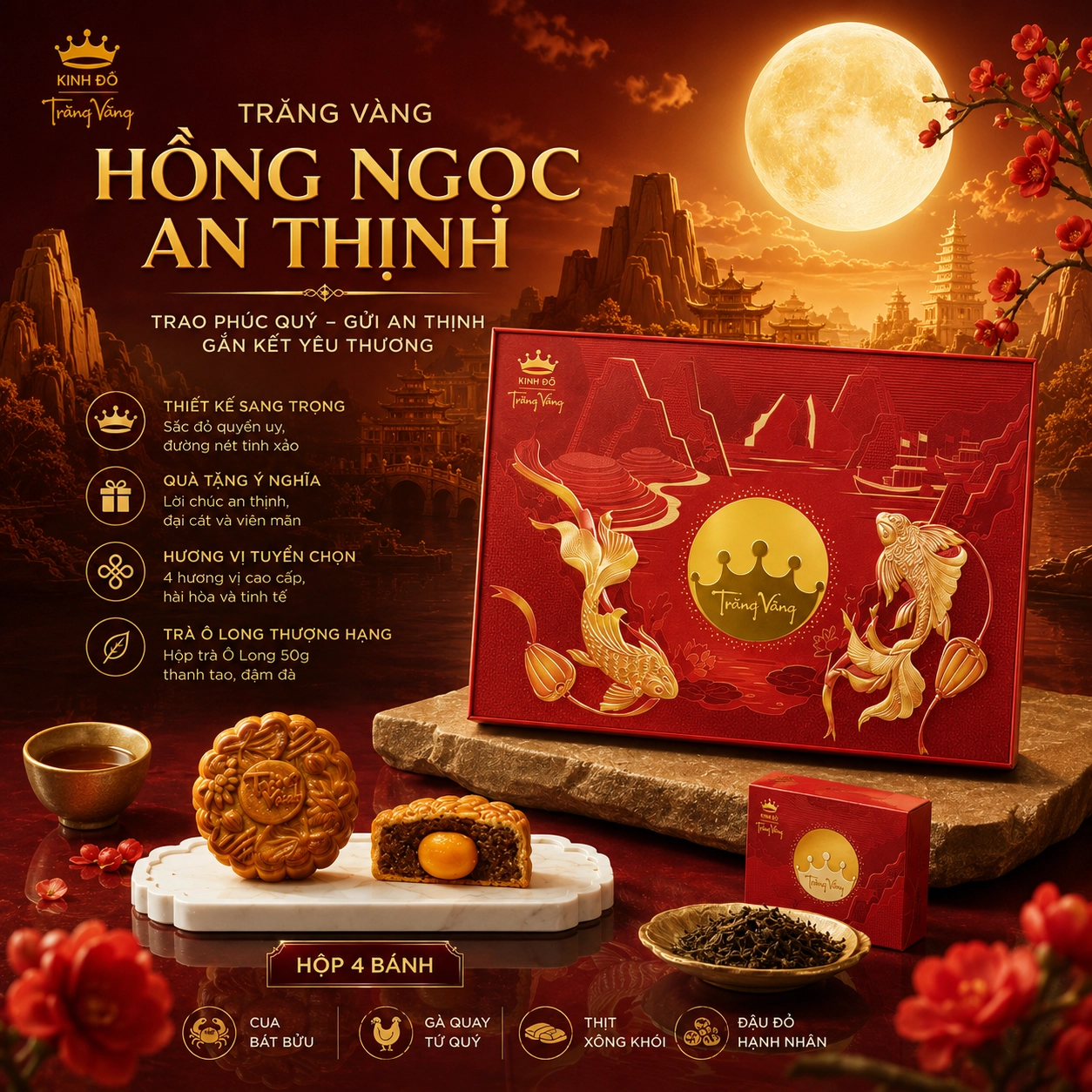 TRĂNG VÀNG HỒNG NGỌC AN THỊNH ĐỎ