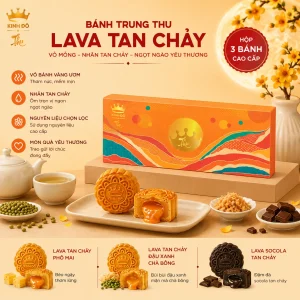 HỘP LAVA TRỨNG CHẢY 3 BÁNH